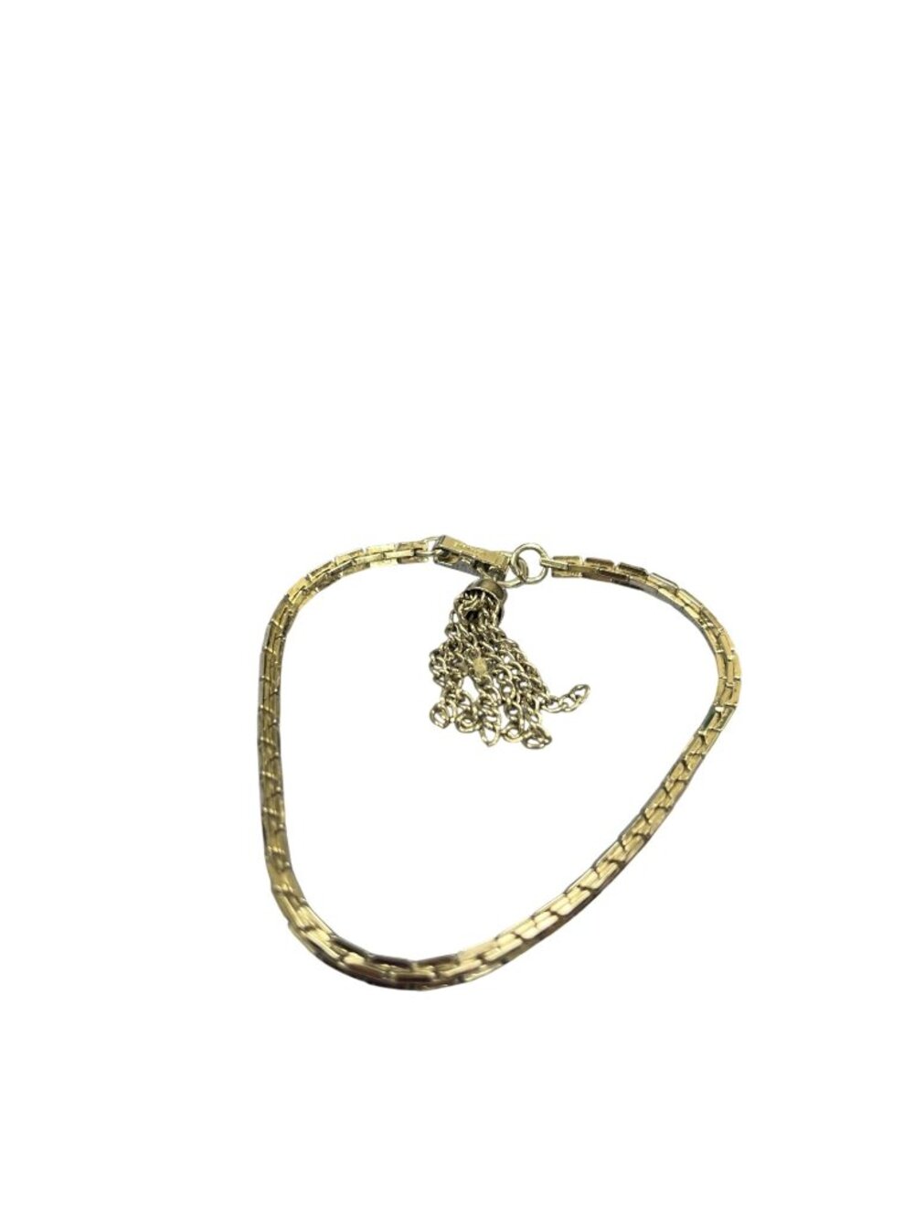 Sarah Coventry VTG womens silver toned tasseled wrist bracelet 8" SKU 10-897